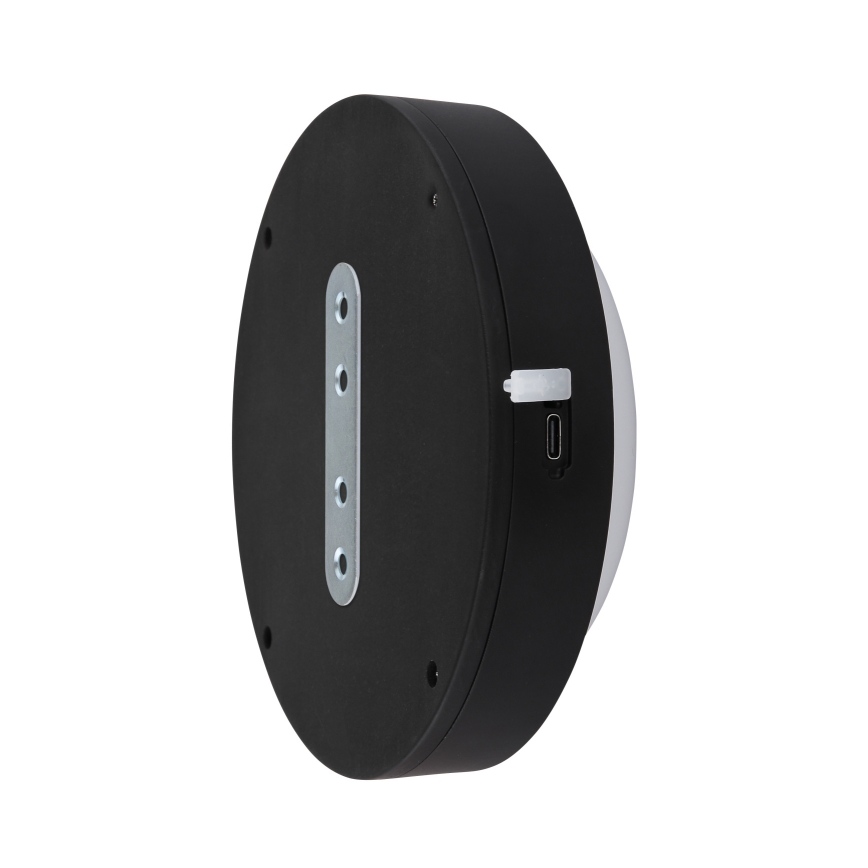 Globo - LED Aufladbare Touch-Wandleuchte LED/1,2W/3,7V Ø 15 cm 1800 mAh Schwarz