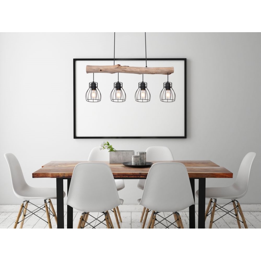 Globo - Hängeleuchte an Kabel 4xE27/40W/230V
