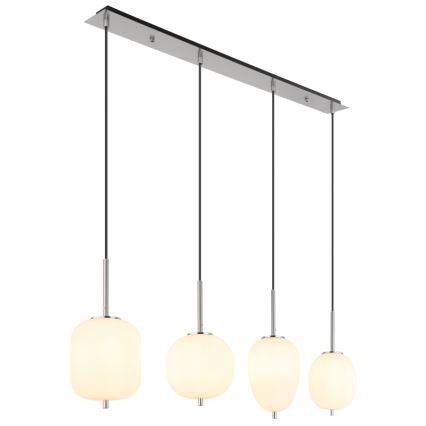 Globo - Hängeleuchte 4xE14/40W/230V weiß