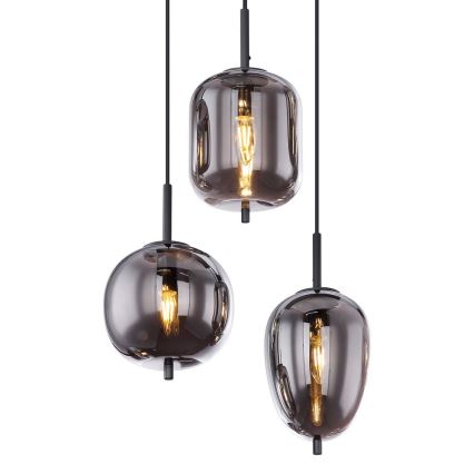 Globo - Hängeleuchte an Kabel 6xE14/40W/230V schwarz