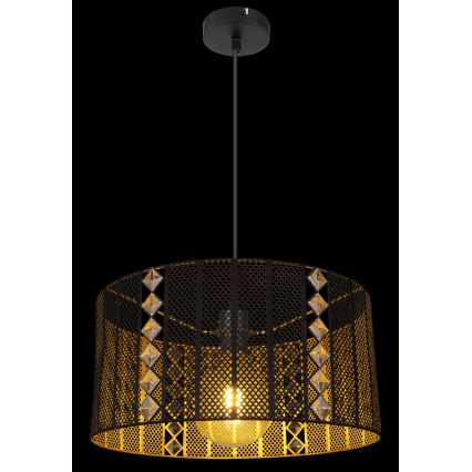 Globo - Hängeleuchte an Kabel 1xE27/60W/230V gold/schwarz