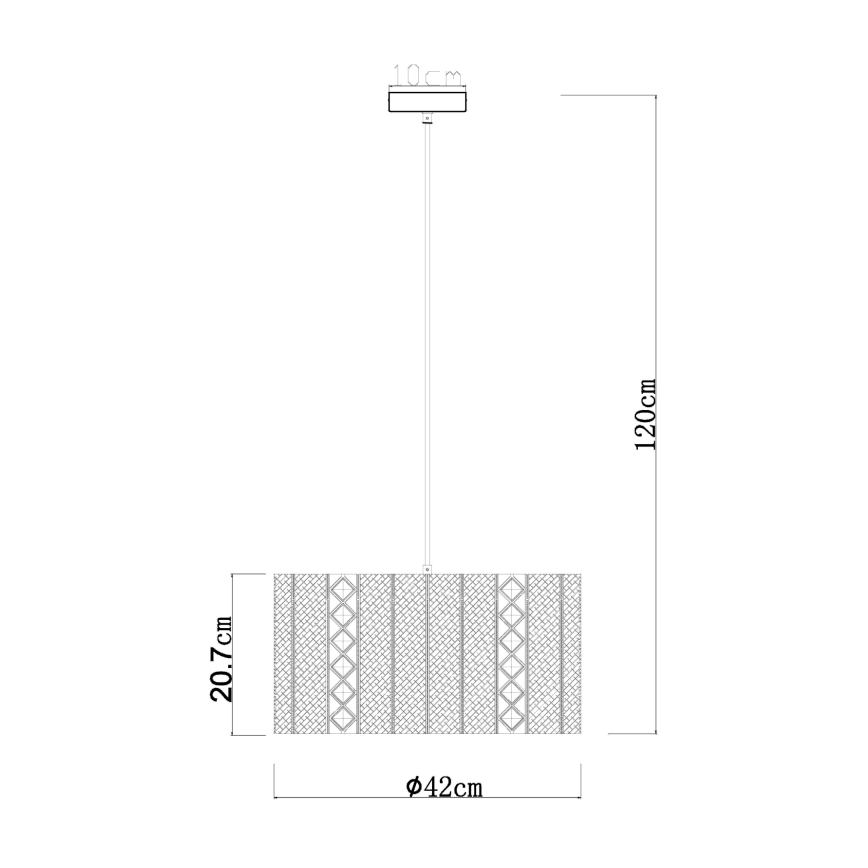 Globo - Hängeleuchte an Kabel 1xE27/60W/230V gold/schwarz