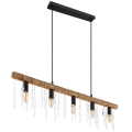 Globo 15532-5H - Hängeleuchte an Kabel KIRA 5xE14/40W/230V schwarz/braun