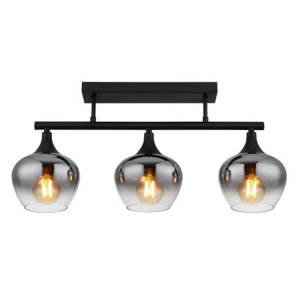 Globo - Anbauleuchte 3xE27/40W/230V schwarz