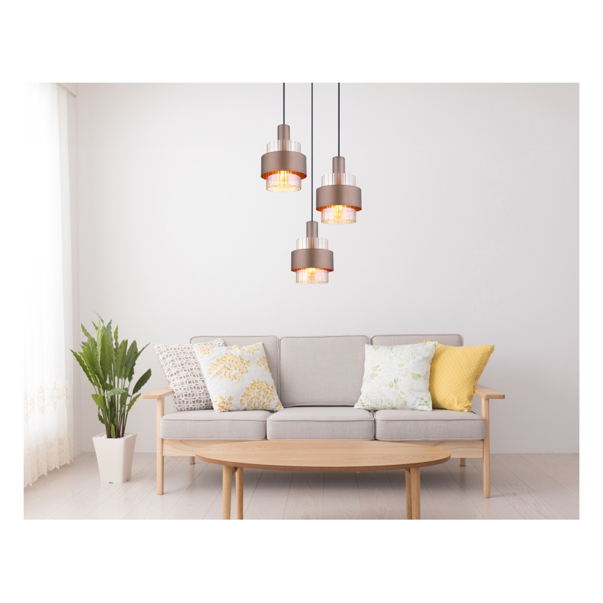 Globo - Hängeleuchte 3xE27/60W/230V d 45 cm