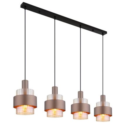 Globo - Hängeleuchte 4xE27/60W/230V