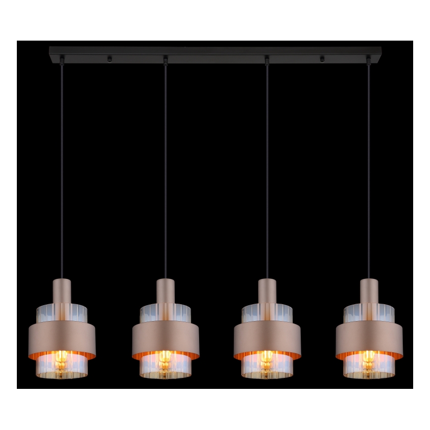 Globo - Hängeleuchte 4xE27/60W/230V