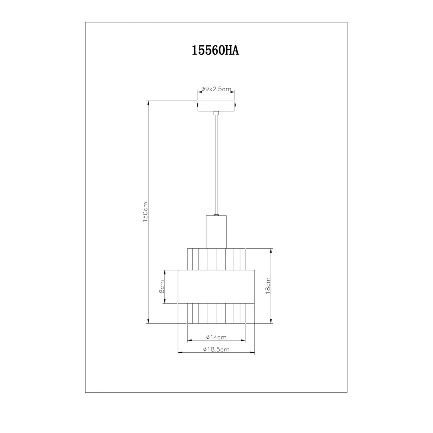 Globo - Hängeleuchte 1xE27/60W/230V d 18,5 cm