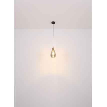 Globo - Deckenleuchte an Kabel 1xE27/40W/230V Messing