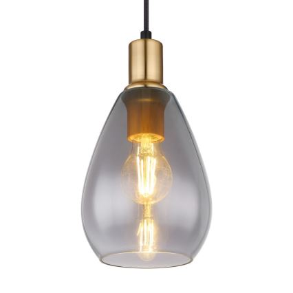 Globo - Deckenleuchte an Kabel 1xE27/40W/230V Messing