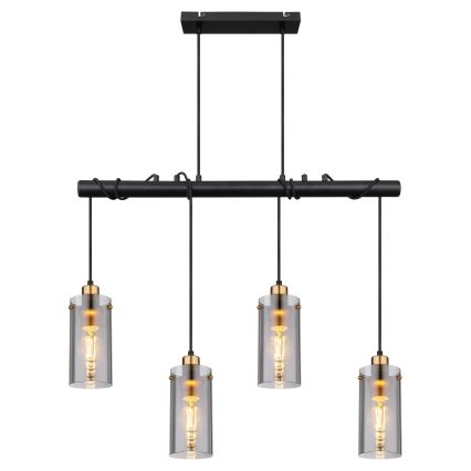 Globo - Hängeleuchte an Schnur 4xE27/40W/230V
