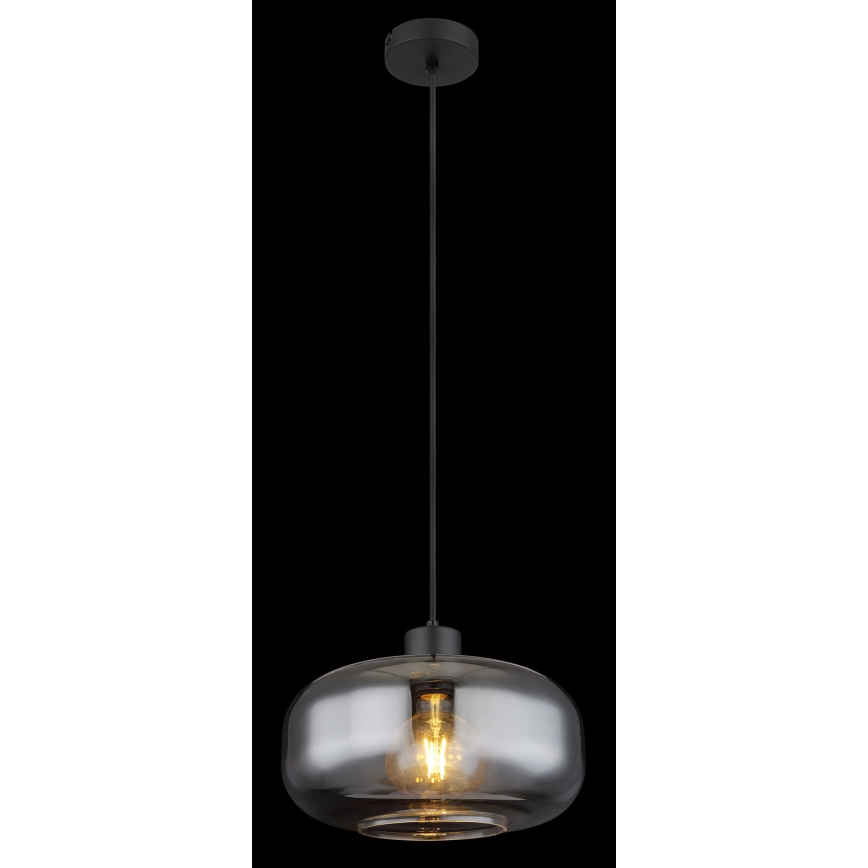 Globo - Hängeleuchte 1xE27/40W/230V d 28 cm grau