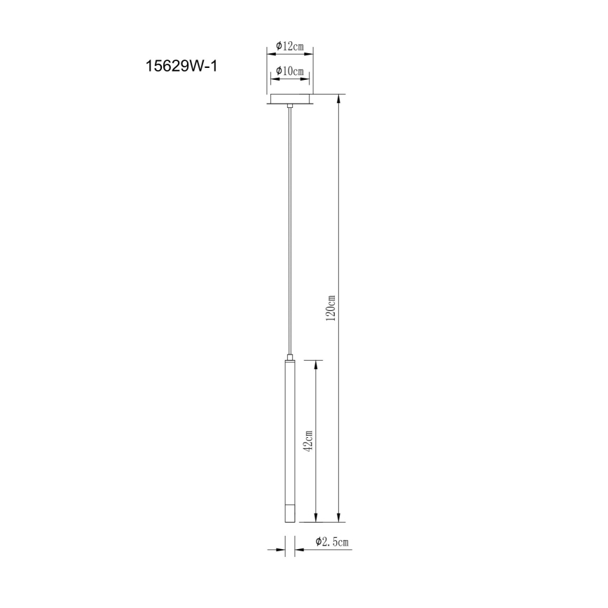 Globo - Hängeleuchte 1xG9/4W/230V d 12 cm
