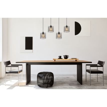 Globo 15640-4H - TILLY Pendelleuchte an Kabel, 4xE27/60W/230V, schwarz