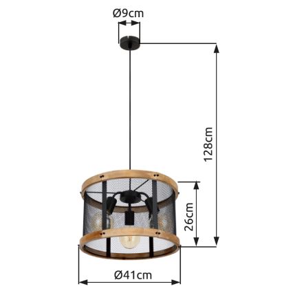 Globo - Hängeleuchte 3xE27/40W/230V d 40 cm