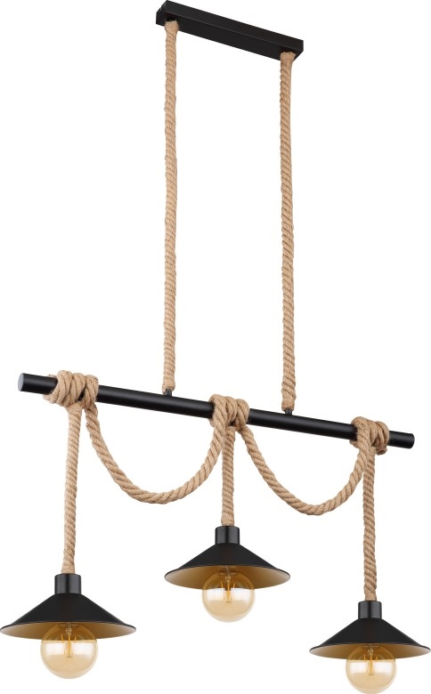 Globo 15690-3H - Hängeleuchte an Kabel DIANA 3xE27/60W/230V schwarz