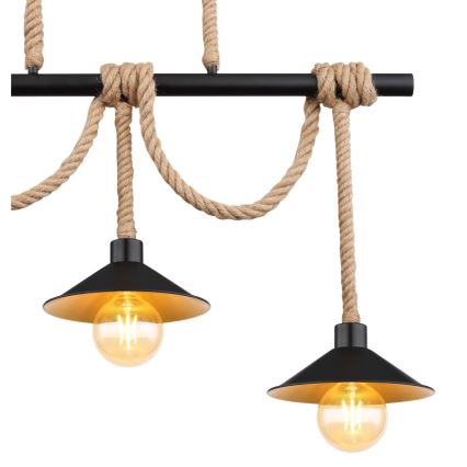 Globo 15690-3H - Hängeleuchte an Kabel DIANA 3xE27/60W/230V schwarz