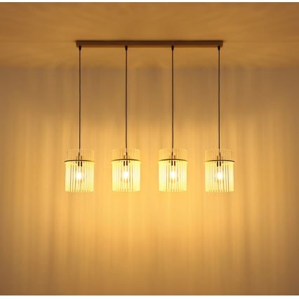 Globo - Pendelleuchte mit Kabelaufhängung 4xE27/60W/230V