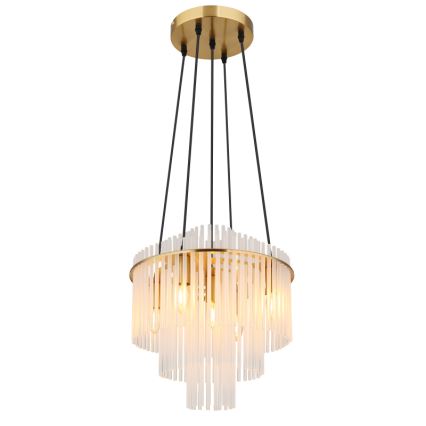 Globo - Kronleuchter an Aufhängung 5xE14/40W/230V golden