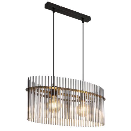 Globo - Hängeleuchte 2xE27/60W/230V schwarz