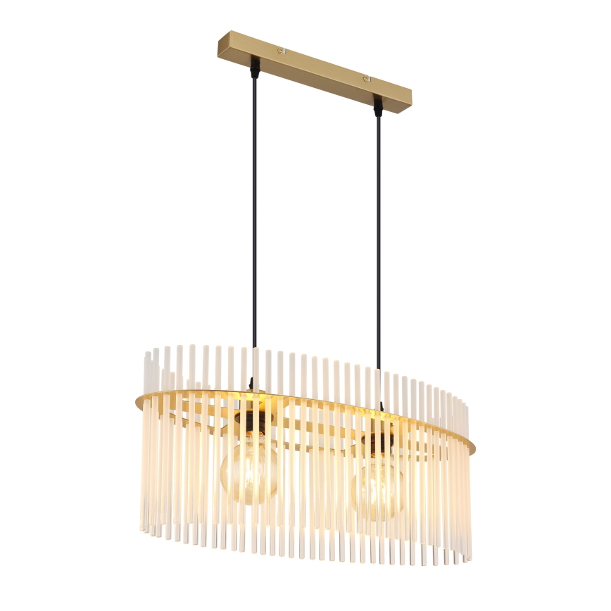 Globo - Hängeleuchte 2xE27/60W/230V golden