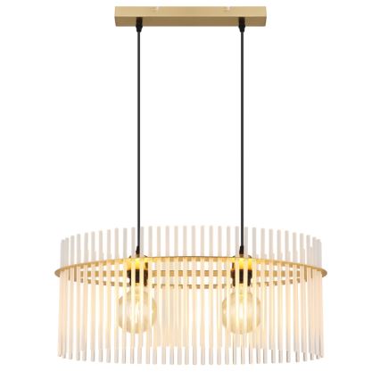 Globo - Hängeleuchte 2xE27/60W/230V golden