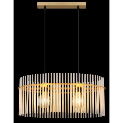 Globo - Hängeleuchte 2xE27/60W/230V golden