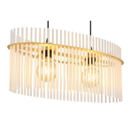 Globo - Hängeleuchte 2xE27/60W/230V golden