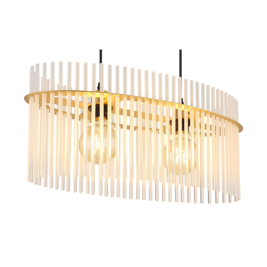Globo - Hängeleuchte 2xE27/60W/230V golden