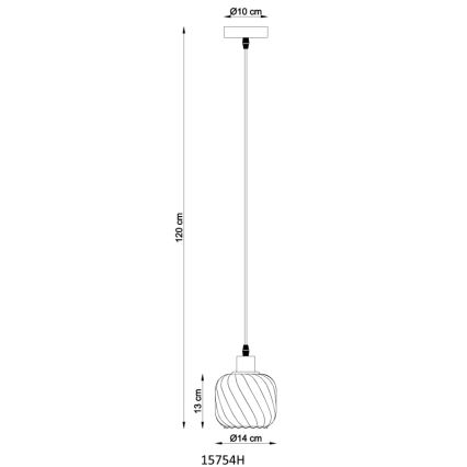 Globo - Hängeleuchte 1xE27/25W/230V d 14 cm