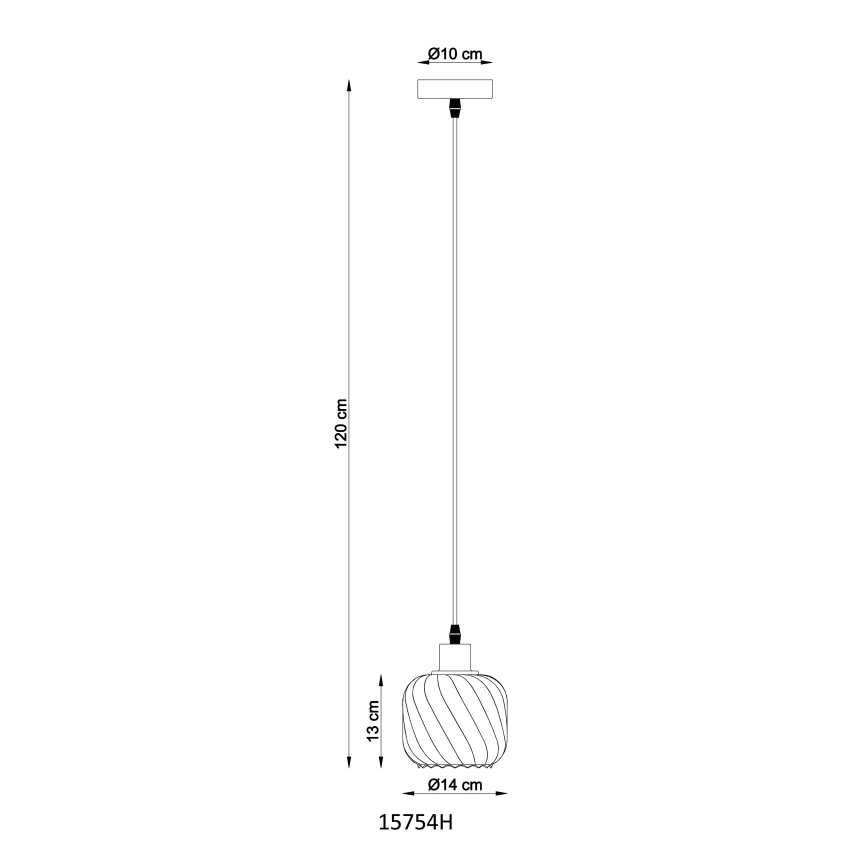 Globo - Hängeleuchte 1xE27/25W/230V d 14 cm