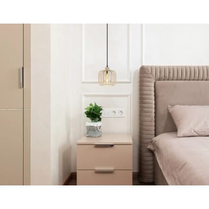 Globo - Pendelleuchte mit Kabelabhängung 1xE27/40W/230V Ø 18 cm