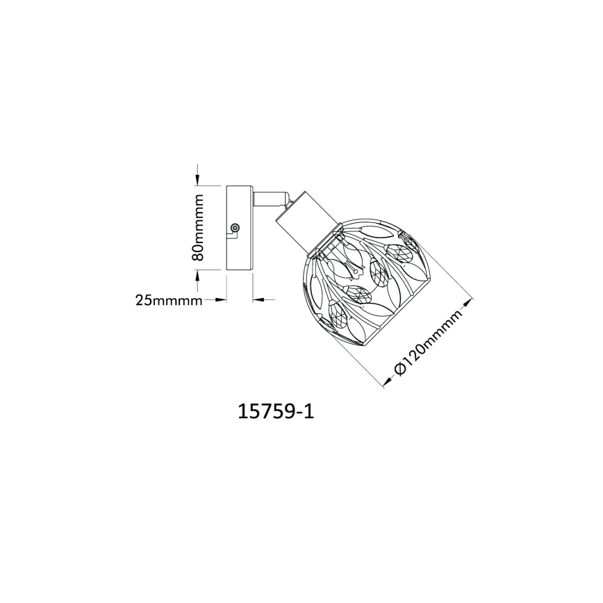 Globo - Wandstrahler 1xE14/25W/230V