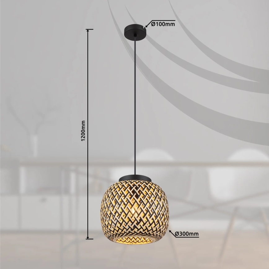 Globo 15766H1 - Hängeleuchte COLLY 1xE27/15W/230V d 30 cm