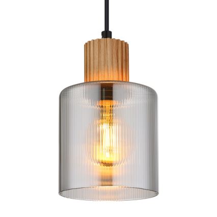 Globo - Hängeleuchte 1xE27/25W/230V schwarz d 12 cm
