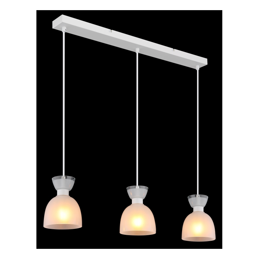 Globo - Hängeleuchte 3xE14/40W/230V weiß