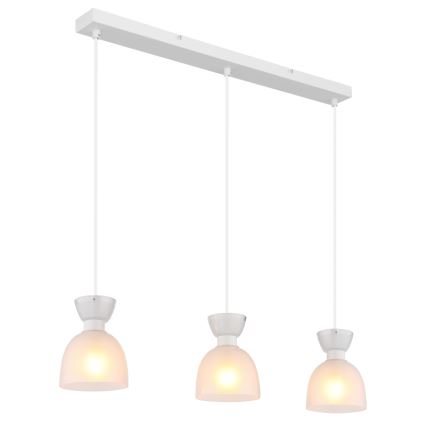 Globo - Hängeleuchte 3xE14/40W/230V weiß