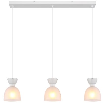 Globo - Hängeleuchte 3xE14/40W/230V weiß