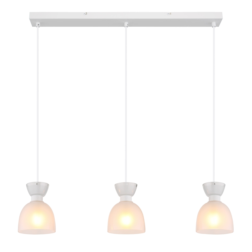 Globo - Hängeleuchte 3xE14/40W/230V weiß