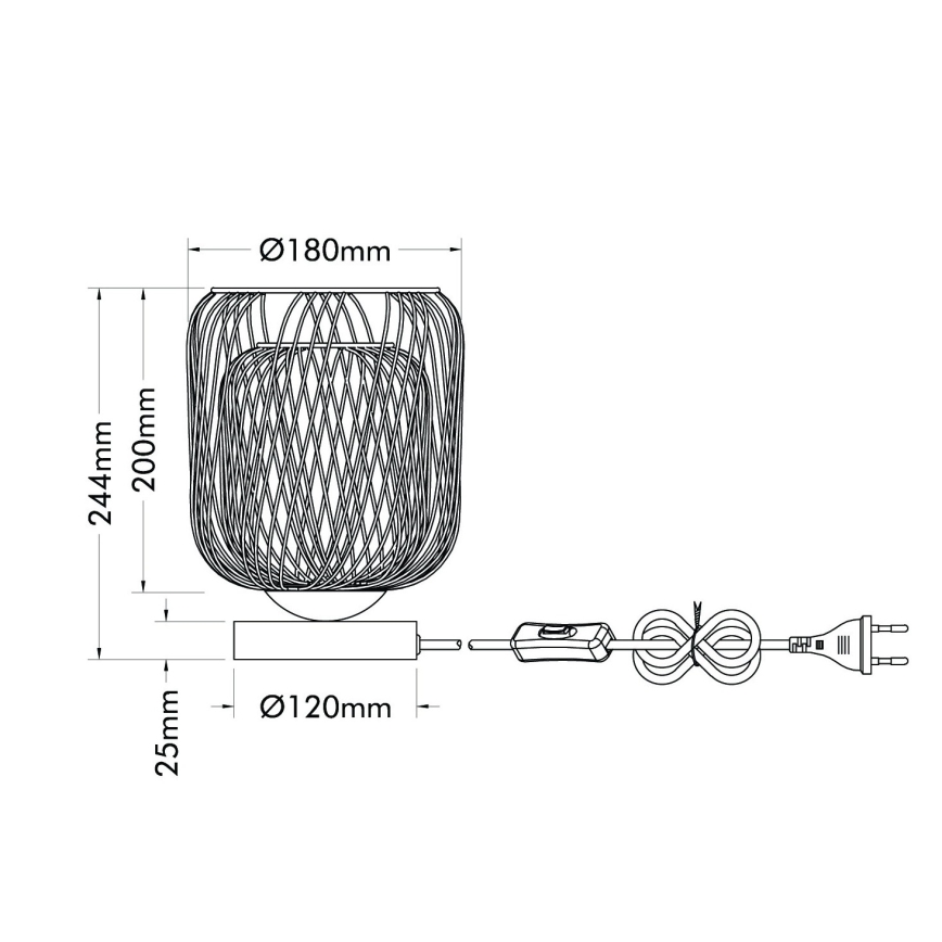 Globo - Tischleuchte 1xE27/40W/230V