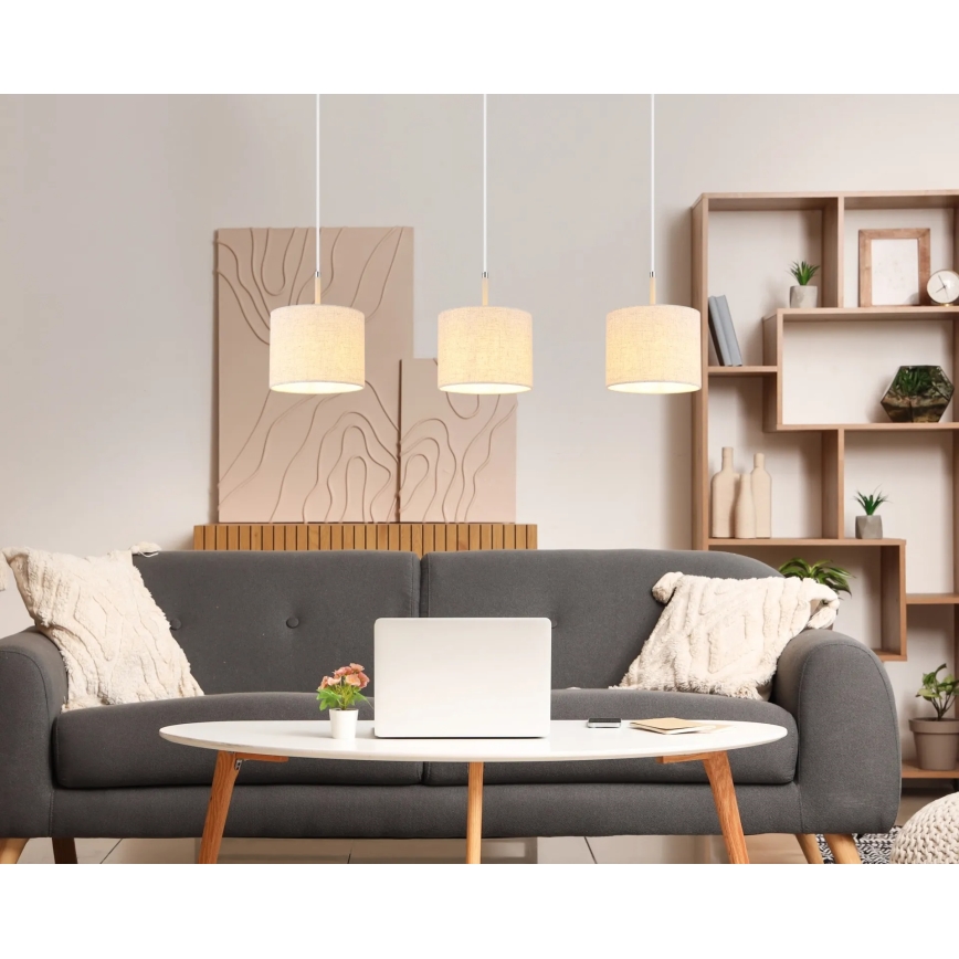 Globo - Hängeleuchte mit Kabel, 3xE27/40W/230V