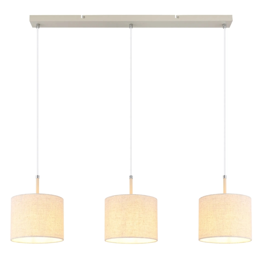 Globo - Hängeleuchte mit Kabel, 3xE27/40W/230V