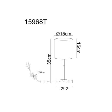 Globo - Tischlampe 1xE14/40W/230V