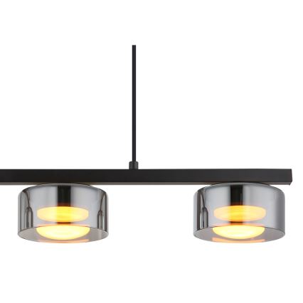 Globo - LED-Hängeleuchte 3xGX53/6W/230V rauchig/schwarz