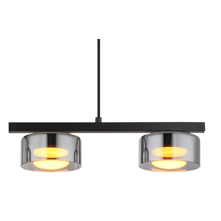 Globo - LED-Hängeleuchte 3xGX53/6W/230V rauchig/schwarz