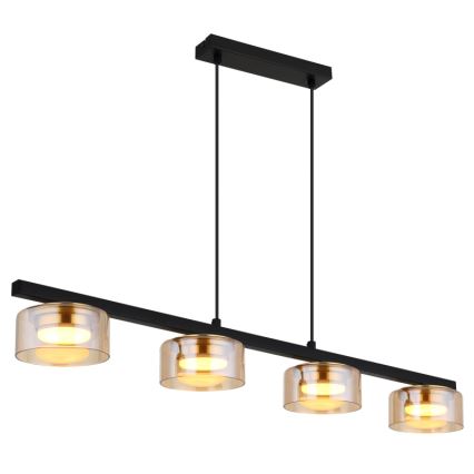 Globo - LED-Hängeleuchte 4xGX53/6W/230V rauchig/braun