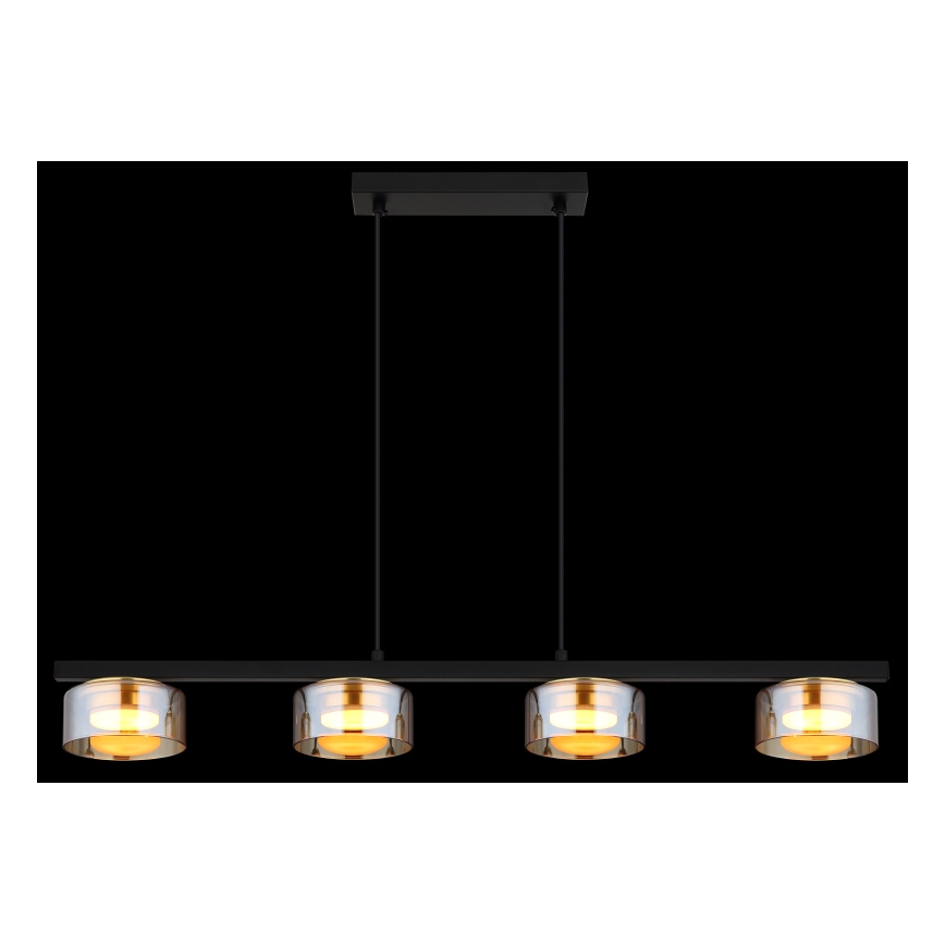 Globo - LED-Hängeleuchte 4xGX53/6W/230V rauchig/braun