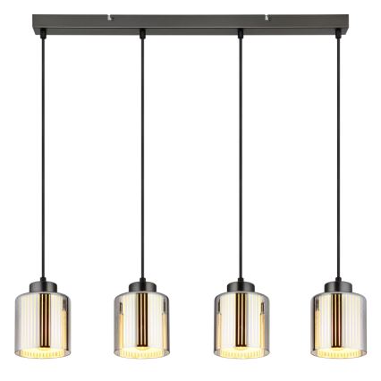 Globo - Hängeleuchte 4xE27/60W/230V glänzendes Chrom