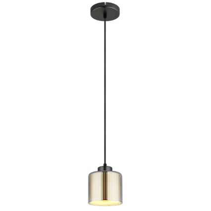 Globo - Hängeleuchte 1xE27/60W/230V glänzendes Chrom d 14 cm