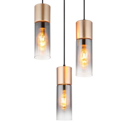 Globo - Hängeleuchte 3xE27/25W/230V bronzen d 34 cm